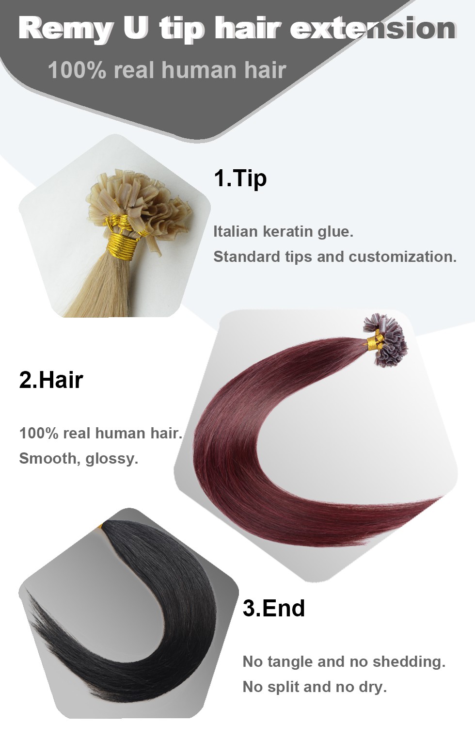 U tip hair extension U tip hair extension