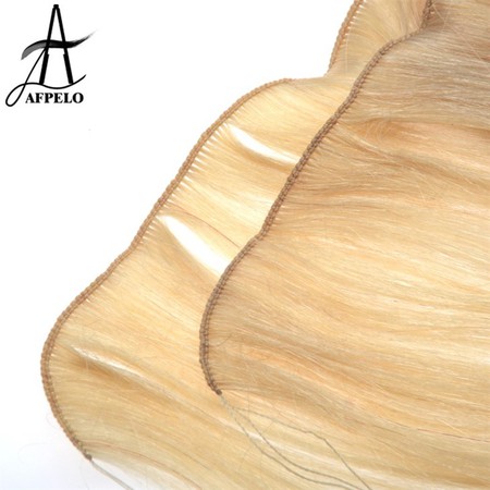 Hand Tied Weft Human Hair